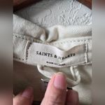 Saints & Hearts Western Snap Pearl Tassel Jean Jacket Size Small New Photo 8