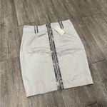 Lucy Paris  Stylish Gray Skirt with Snake Print Detail Photo 1
