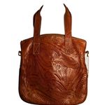American West Tooled Leather Tote Bag Photo 5