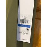 Calvin Klein Size XL NWT Womens Olive Green Pleated Crew Neck Cap Sleeve Blouse Photo 5