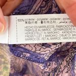 ZARA  Women's Sheer Purple Paisley Cropped Blouse Size S. NEW Photo 7