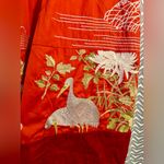 Anthropologie  / Floreat | Cotton Embroidered Cap Sleeve Crane Dress, Sz 4 Photo 2