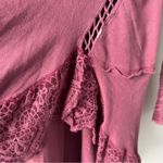 Free People  Sparrow Tunic Top in Smokey Wings Elegant long sleeve Lace Details Photo 6