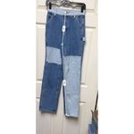PacSun AQB  Jeans Women's Size 24‎ Colorblock 90s BF Cargo Carpenter Contrast Photo 3