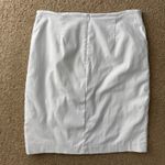 J. McLaughlin Skirt Size 8 White Cotton Blend Button Front Mini Casual Classic Photo 4