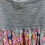 No Boundaries Flattering chambray corset bodice clasp top colorful sundress size large Photo 6