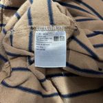 Uniqlo Tan Cotton Striped Boat Neckline Top Photo 7