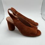 Madewell  The Alana Slingback Sandal Maple Syrup Suede size 6.5 Photo 1