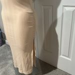 Aerie  Ribbed Sleeveless Beige Midi Dress with‎ side slit size small Photo 2