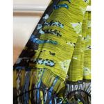 Summer Dress Island Dress Vacation Dress Green Blue Ruched Sleeveless Medium Photo 1