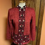 Vtg South Cotton Hand Loomed Cardigan Sweater Size M Photo 5