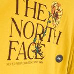 The North Face Long Sleeve Graphic T-Shirt Women's XXL Gold Floral Retro Outdoor Photo 2