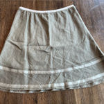 Kokoon Tan Linen Skirt Photo 0