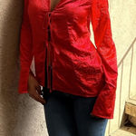 Free People  Star Eyes Crinkle Satin Top Photo 0