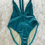 Out From Under NWOT Velour 1 Pc Swimsuit Sz Small Seafoam Green Photo 0