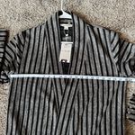 Simply Noelle NWT  Gray and Black Striped Cardigan Photo 8