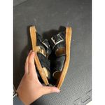 Miz Mooz  Leather Double Band Slide Sandals -‎ Florra Black Womens 38 US 7.5-8 Photo 4