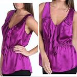Rebecca Taylor  Purple Adore Me Blouse Size 4 NWT Photo 1