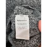 Reformation Lotto Wool Sweater Heathered Gray Sz M Cropped Photo 5