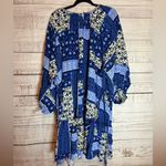 Ella Blue and Black Patterned Dress Size 3X Photo 1