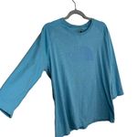The North Face  Graphic Raglan T-Shirt‎ Womens Size XL 3/4 Sleeves Cotton Blue Photo 1