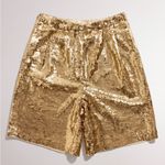 Vintage Lillie Rubin Gold High Waist Sequin Shorts Size undefined Photo 1
