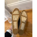 Vince Camuto  Black Leather Espadrille Flats Slip On Shoes Womens Size 9.5 Photo 3