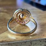 Polki Moissanite Ruby Sterling Silver Ring Size 9 Gold Photo 4