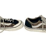 Vans Old Skool Suede Animal Print Low Top Sneakers Black Tan Size 7 Photo 3
