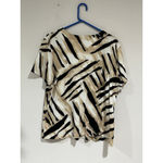 Woman’s Alfred Dunner Xl V Neck Short Sleeve T Shirt Beaded Multi Color Photo 2