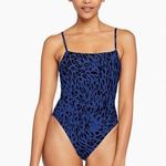 Vitamin A  Jenna High Leg One Piece Full Cut - Sea Leopard, X-Small, $215 Photo 0