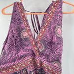 FOLLOW YOUR SOUL Dress Small/Medium Maxi Vintage Silk Lightweight Boho Beach Purple Photo 5