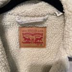 Levi's  Women's Beige Sherpa Jean Jacket Photo 1