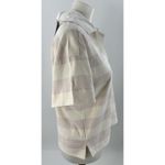 Everlane Organic Cotton Rugby Stripe Polo Shirt XS Cream Pink Short Sleeve Photo 5