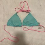 White Fox Boutique Blue and pink bikini top Photo 0