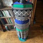 Chico's Chico’s blue v-neck vacationcore knit sleeveless maxi dress Photo 2