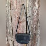 Coach Vintage #9947 "Vista" Black Leather Crossbody Bag Purse Saddle 90’s Photo 1