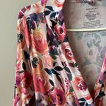 Posh Peanut Women’s Bamboo Floral Dusty Rose Pattern Robe Size Medium Pink Photo 4