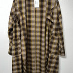 POL NWT Boutique  Cardigan/Coat Plaid Bohemian Style Women’s Small Multicolored‎ Photo 0