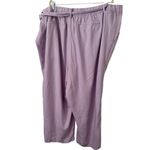 Old Navy NWD Linen Pants Womens Sz 3x Lavender Straight Leg Cropped Beach Casual Photo 1