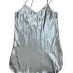 Vintage California Dynasty mint green womens satin slip sz L y2k dainty cottage Size L Photo 0