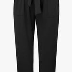 Hanna Nikole Women's Plus Size Cropped Paper Bag Waist Self-tie Belted Pants with Pockets Photo 5