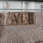 Ann Taylor Vintage High Waist Mom Jeans Tapered Beige Khaki Pants Size 2 Brazil Photo 3