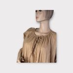 Mes Demoiselles Paris Beige Kaftan Dress Cotton Summer Swimsuit Coverup Size 2 Tan Photo 3