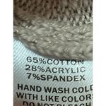 By Together  Women's Brown Tan V-Neck Short Sleeve Crop Knit Sweater Top Size S Photo 3