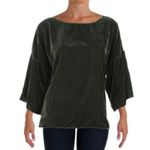 Vince Camuto NWT  Womens Velvet Flare Sleeve Blouse Photo 2
