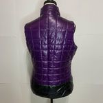 Lole  Women's Medium Athletic Puffer Vest Down Purple Black Full Zip Photo 4