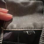 Grey Faux Leather Jacket Size L Photo 5