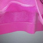 Urban Outfitters  M Shocking Pink Fur Hoodie Crop Top Photo 1