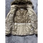 Calvin Klein  Women's Beige Faux Fur Hood Down Filled Puffer Coat Size‎ Small Photo 3